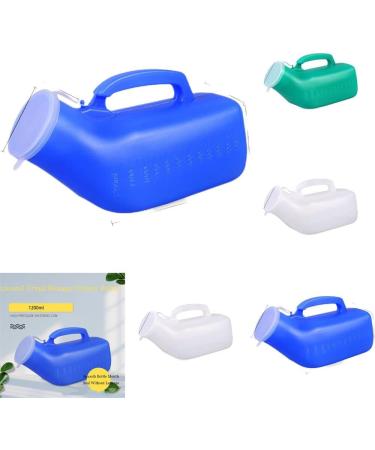 1200ml Disability Old Man Urine Pee Handle Car Camp Urinal Storage For Men Urinary Bottle Mobile Toilet (white) - Buy Online on GoSupps.com