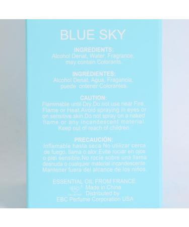Blue Sky Spray Cologne - Eau De Toilette for Men - 3.8 fl.oz - Buy Online on GoSupps.com