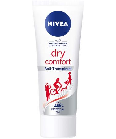 NIVEA NIVEA Dry Comfort Antiperspirant Cream Deodorant for All Everyday Situations with 48h Protection 75ml