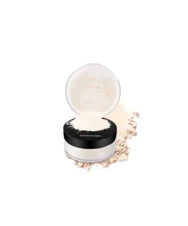 Meidimeijia Mineral Soft-Focus Setting Powder - Oil control anti-perspirant brightening matte finish loose powder (1# Ivory White One Size)