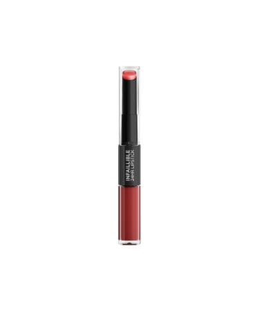 L'Oreal Paris L'Or al Paris Infallible 24H Lipstick 435 Fearless Coral Long-Lasting Lipstick 2 Steps Up to 24 Hours Colour and Comfort Red 5 ml