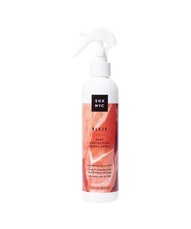 SGX NYC Blaze Leave-In Heat Protection and Primer - Heat Protector Infused with Ceramides - Heat Styling Spray Revitalizes Damaged Hair - 7.2 oz