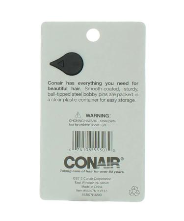 Conair Color Match Bobby Pins - Black, 75 Pieces for All Hair Types - Buy Online on GoSupps.com