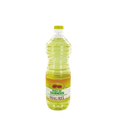 Maurel Multi-purpose sunflower vegetable oil 1L - For cooking, frying, seasoning / Brand - Shipping to France by Bo Time (1 bottle)