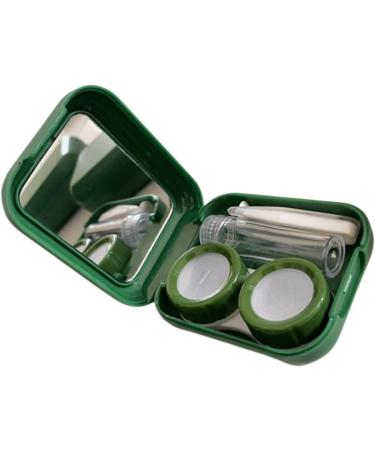 Healeved Small Contact Lens Container with Mirror - Frosted Organizer & Travel Case for Contacts - Decorative Plastic Holder - Buy Online on GoSupps.com