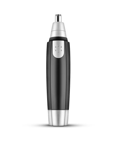 Nose and Ear Hair Trimmer. Portable Electric Professional Painless Eyebrow & Facial Hair Trimmer for Men and Woman. Dual Edge Blades for Easy Cleansing. Black. White (w1)
