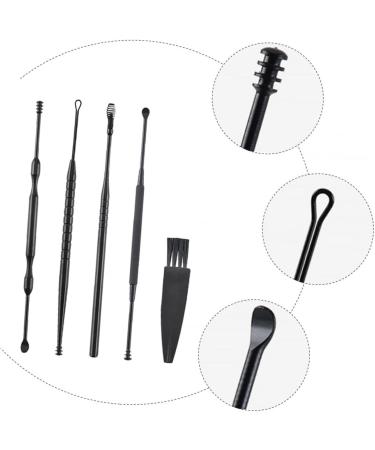FOMIYES Stainless Steel Ear Cleaner Kit - Portable Ear Scoop & Ear Pick Tools for Effective Ear Cleaning - Buy Online on GoSupps.com