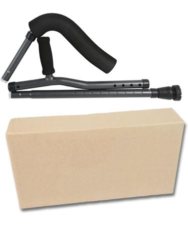 Underarm Crutch Adult Portable Folding Walking Cane F-Shape Adjustable Telescopic Crutch for Seniors Disabled Elderly Decorate Lucky Star - Buy Online on GoSupps.com