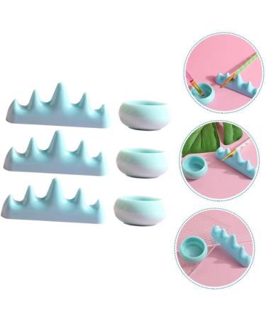 minkissy 5 Sets Nail Art Brush Cup Makeup Brish Holder Candle Holder Nail Stand Press on Pedicure Paint Brush Rest Sponge Paint Brush Nail Art Pen Holder Gel Makeup Brush Plastic Manicure - Buy Online on GoSupps.com