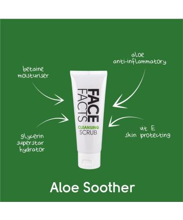 Face Facts Cleansing Facial Scrub | Aloe Vera + Vitamin E | 75ml - Buy Online on GoSupps.com