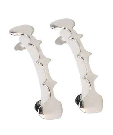 Irregular Hip Hop False Tooth Set Halloween Festival Hip Hop Tooth Decoration Accessory (silver)
