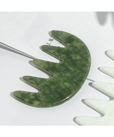 Beaupretty 2pcs Jade Massage Comb & Gua Sha Tool - Scalp & Facial Massage for Ultimate Head Care | International Shipping Available - Buy Online on GoSupps.com