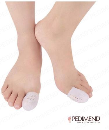 Pedimend Gel Toe & Finger Cap Protectors - Protection Pain Relief for Bunions Corns Calluses Orthotic Breathable Toe Caps Athletics Running For Men and Women 2 Pair - 3.72 Each - Buy Online on GoSupps.com
