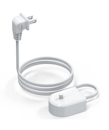 Linkidea Electric Toothbrush Replacement Charger with Right Angle Flat Plug Space Saving 90 Degree Cord Inductive Charging Base Compatible with Philips Sonicare 4100/5100/5300/6100/7500/9900