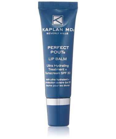 KAPLAN MD Perfect Pout Lip Balm  Ultra Hydrating Treatment + SPF 30 Sunscreen  0.35 oz Crystal Clear