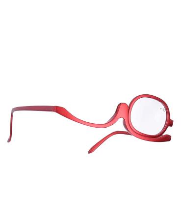 Single Lens Rotating Makeup Glasses for Ladies - 150+ Red | Essential Tool for Precise Eye Makeup Application - Buy Online on GoSupps.com