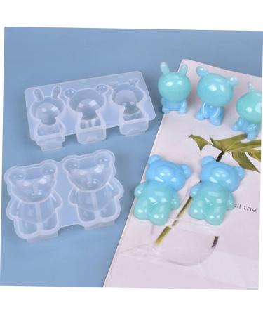 FELTECHELECTR 2pcs Doll Cartoon Ornaments Adorable Rabbit Molds Pendants Dessert Earring Shape Coaster Crystal - Buy Online on GoSupps.com
