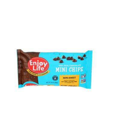 Enjoy Life Semi Sweet Chocolate Mini Chips 10 oz (Set of 3) - Dairy-Free, Nut-Free | Ideal for Baking and Snacking - Buy Online on GoSupps.com
