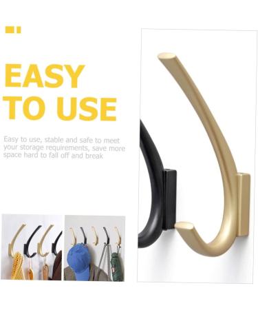 TOVINANNA Bathroom Door Hooks 2pcs Coat Hook Bath Towel Hook Car Hooks Door Back Heavy Duty Wall Hooks Punch Hole Office Bathrobe - Buy Online on GoSupps.com