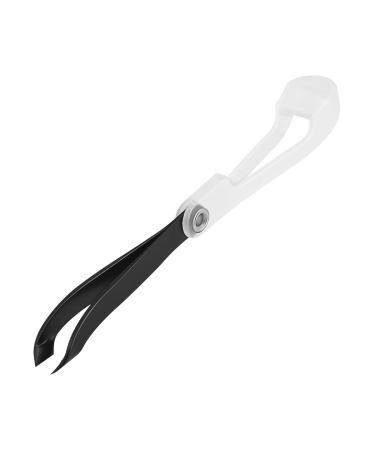 MOOSEC Mini Cuticle Nipper for Manicure and Pedicure Stainless Steel Cuticle Trimmer Mini Hangnail Squeeze Snip Nipper (Black)
