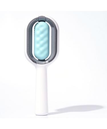 Animal hair removal comb with water tank 4-in-1 cat brush with water tank multifunctional pet cleaning brush ideal for massage care and hair removal blue