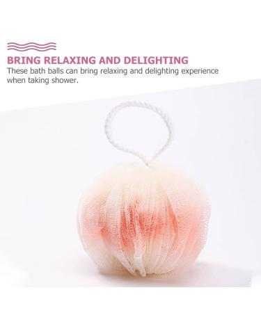 Buy 4pcs Stylish Bath Balls | Foaming Shower Tools | Bubble Makers & Scrubbers for Bathing - Buy Online on GoSupps.com