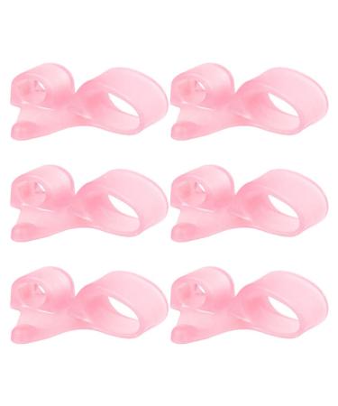 Thumb Splint 12pcs Toe Spacers Separators Bunion Orthotics for Bunion Overlapping Women Men Toe Spacers Toe Straightener Big Toe Correctors Toe Separator Pedicure Tools Pink