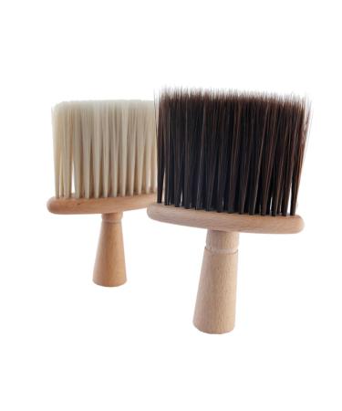 FRCOLOR 1pc Hair Brush Heightening Hair Pad Razor Brush Hair Styling Brush Hair Salon Brush Hair Duster Brush Barber Hair Duster Face Duster Brush Modeling Bamboo Lotus Tree Size 1 Beige