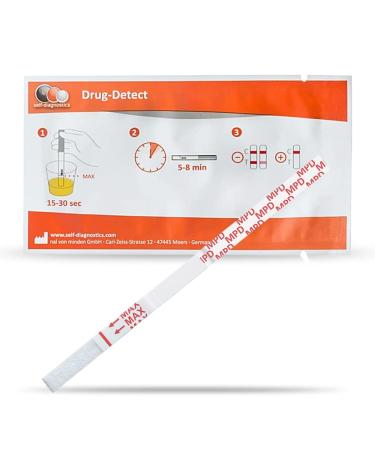 self -diagnostics drug -speed test methylphenidate (MPD) - Cut -off: 150 ng/ml - 5 test strips - Detection of drugs - diving test - urine test - Methylphenidate test - 5 min drug test urine
