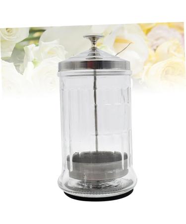 Buy Transparent Barber Tool Scissors Bottle | Hair Salon Essential 10.5x10.5cm - International Shipping - Buy Online on GoSupps.com