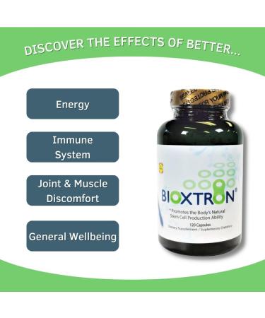 Bioxtron Natural AFA Stem Cell Supplement - Joint Support & Muscle Pain - Immune System Support - Natural Blue Green Algae Spirulina - 120 Caps - Buy Online on GoSupps.com