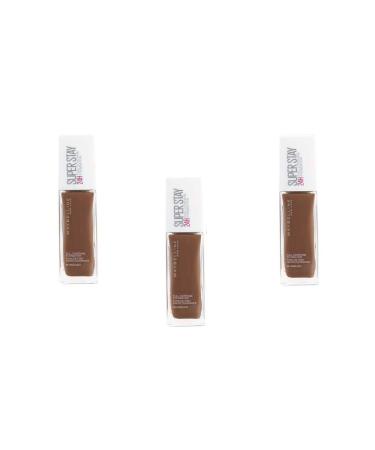 Maybelline New York Superstay 24H Liquid Foundation - 66 Hazelnut, Pack of 3 (3 x 30 ml)