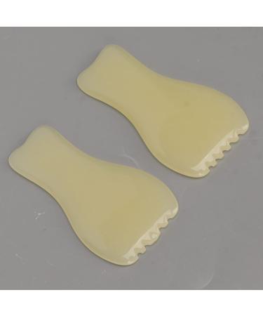 2-Piece Resin Gua Sha Plate Facial Massager | Home Salon Smoothing Skin Scraping Board - Buy Online on GoSupps.com