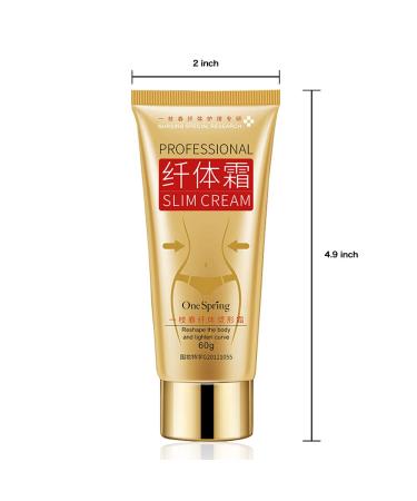Professional Body Massage Cream - Natural Cellulite Slimming & Firming Cream for Waist Belly & Buttocks - Fast Fat Burning Formula for Men & Women (60ml) - Buy Online on GoSupps.com