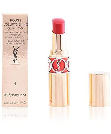Yves Saint Laurent Rouge Volupte Shine Lipstick  14 Corail In Touch  0.15 Ounce