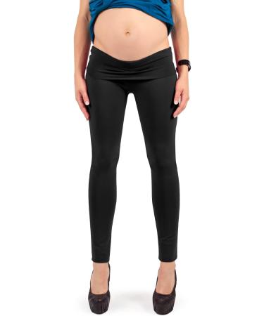 MAMAJEANS Vienna Winter Maternity Leggings | Warm Fleece Lined | Stretch Cotton | Made in Italy (Black, Size 18) - Buy Online on GoSupps.com