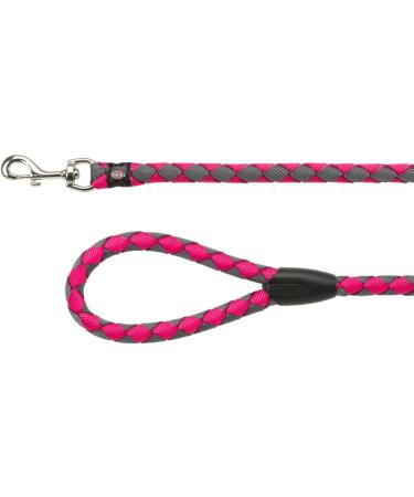 Trixie Dogeleine Cavo Leash for Large Dogs - 1m 18mm Fuchsia/Grafit - Short Leash for Optimal Control (L - XL) | International Shipping - Buy Online on GoSupps.com