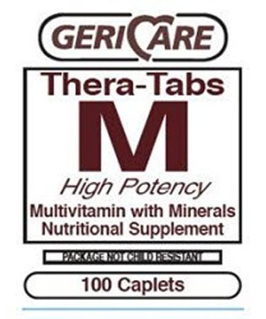 1163913 PT621-13 Thera-Tabs M Multivitamin Multimineral Tablets Adult 100/Bt Made by Geri-Care Pharmaceuticals