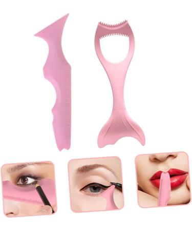 Beatifufu 2pcs Eyeliner Lash Mascara Make up Kits Lash Kits Lash Guard Comb Girl Makeup Tools Telescopic Smoky - Buy Online on GoSupps.com