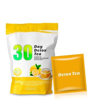 Th Minceur Citronn 30 Jours 3 G X 30 Sachets Th D toxifiant Br le-graisses Aux Fruits(1PCS)