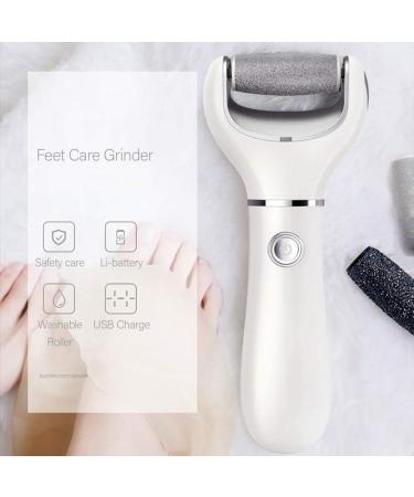 Electric Callus Remover for Feet Rechargeable Foot File Portable Foot Pedicure Tool 2 Roller Heads Hard Cracked Dry Skin - Buy Online on GoSupps.com