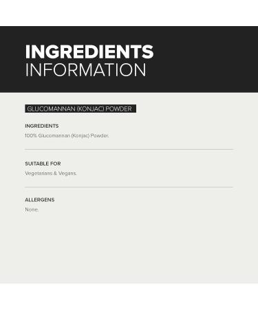 Bulk Glucomannan Powder Konjac 100g | High-Quality Konjac Fiber Supplement - Buy Online on GoSupps.com
