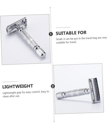 JECOMPRIS 2ST Manual Razor - Double-Speed Chrome-Plated Double-Sided Shaver for Men | Durable Alloy Design 2-Pack - Buy Online on GoSupps.com