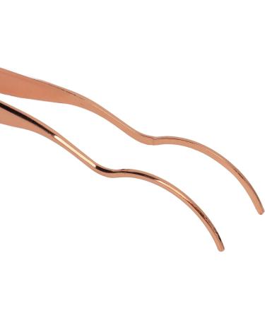 Curved Eyelash Tweezers Set - 3 Pieces Stainless Steel Portable & Compact for Travel | Wide Clip Opening - Buy Online on GoSupps.com