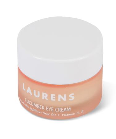 Cucumber Eye Cream From Skincare By Laurens- Eye Moisturizer Cream With Hyaluronic Acid  Safflower Seed Oil  Vitamin A & E- Hydrating Under Eye Cream For Dark Circles  Puffiness & Age Signs- 0.5 fl oz