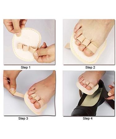 Paris Big Toes Ballenzeh Protector Pads - Thumb Toe Straightener & Separator for Crooked Toes Hammer Toe Pain Relief & Hallux Valgus Correction - Buy Online on GoSupps.com