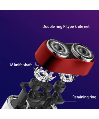 Men's Electric Shaver | Waterproof Cordless Razor for Wet & Dry Shaving | USB Rechargeable Travel Shaver (Red - Buy Online on GoSupps.com