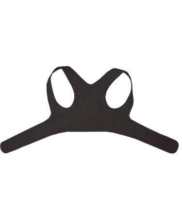 Adjustable Posture Corrector Corset Men Women Shoulder Neck Upper Back Brace Clavicle Spine Pain Relief Support Belt Comfortable Soft Strip Corrector Stay Classy At All Times (Color : Blue Size : X Black M