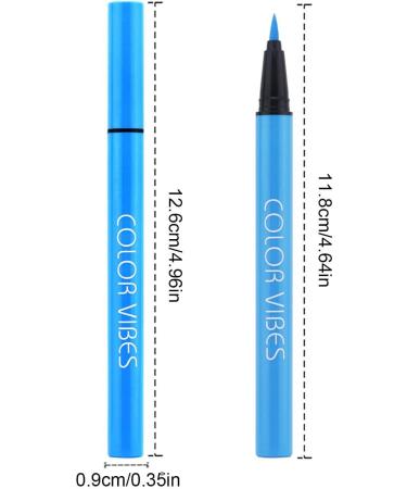 Colorful Liquid Eyeliner Smudge Proof UV Colored Eyeliner Set - Long Lasting Quick Drying Cosmetics Women Makeup for Wedding Prom Valentines Day Shakven - Buy Online on GoSupps.com