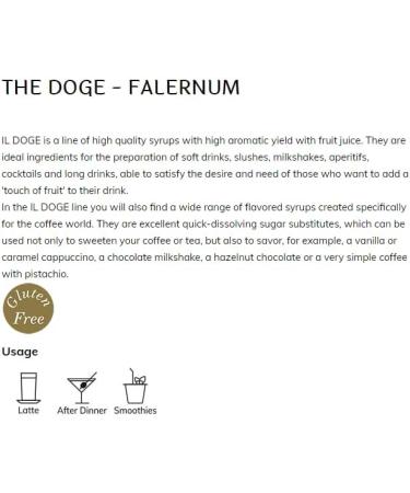 BARMAN IL DOGE Falernum Syrup 70cl - Buy Online on GoSupps.com